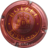 Capsule Boizel Contour rosé,  bordeaux, écriture or