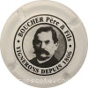 Capsule Boucher Père Et Fils Blanc et noir, épi sous le r