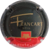 Capsule Francart Ph.  Noir et or, bas rouge