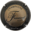Capsule Francinet & fils Fond anthracite, contour noir