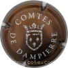 Capsule Audoin de Dampierre Marron métallisé, lettres blanches