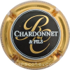 Capsule Chardonnet René & Fils Fond noir, Contour or