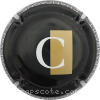 Capsule Clerambault Noir et blanc, barre or