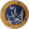 Capsule Feuillatte Nicolas Bleu et blanc, contour ocre Papillon