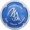 Capsule Mercier Jean Marie et fils Fond bleu, contour blanc