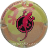 Capsule Chaput Jacques Salamandre fuschia, fond crème