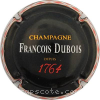Capsule Dubois François Noir, rouge, or et blanc. Petite écriture