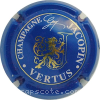 Capsule Jacopin Guy Bleu foncé, or et blanc, lettres épaisses, dessin fin