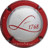 Capsule Lenique Michel Contour rouge, fond argent