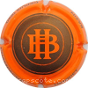 Capsule Henriet-Bazin Marron, contour orange