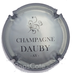 Capsule Dauby Argent et noir, contour gris foncé