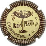 Capsule Perrin Daniel Crème, contour marron, striée