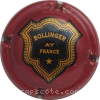Capsule Bollinger Bordeaux, lettres épaisses