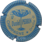 Capsule Perrin Daniel Crème, contour bleu pâle, striée