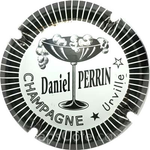 Capsule Perrin Daniel Blanc, contour noir, striée