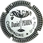 Capsule Perrin Daniel Blanc, contour noir, striée