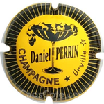 Capsule Perrin Daniel Jaune, contour noir, striée