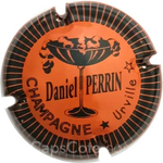 Capsule Perrin Daniel Orange, contour noir, striée