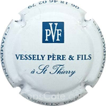 Capsule Vessely P. et F. Blanc et bleu, mat