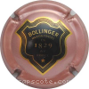 Capsule Bollinger Rosé pâle, verso or