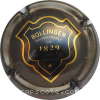 Capsule Bollinger Anthracite, trait noir épais, verso or