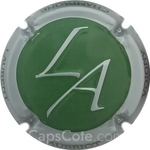 Capsule Aubriot Laurent Vert, contour argent