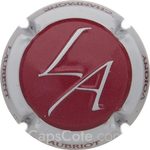 Capsule Aubriot Laurent Bordeaux, contour argent