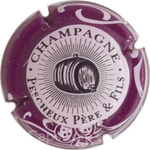 Capsule Pescheux P. et F. Rose pâle, contour sparflex violet