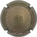 Capsule Pescheux P. et F. Marron métallisé et or