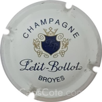 Capsule Petit-Bollot Blanc, écriture bleu foncé