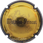 Capsule Mathieu-Princet Or, contour noir