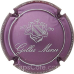 Capsule Menu Gilles Rosé-violacé et blanc