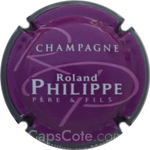 Capsule Philippe R. Violet et blanc, contour noir