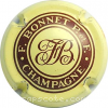 Capsule Bonnet Père Et Fils Jaune-Crème et cercle marron foncé