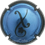 Capsule Crochet G. & X. Bleu métallisé, contour noir