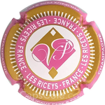 Capsule Phlipaux Père et fils Rose et or, strié blanc, Ctr rose