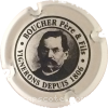 Capsule Boucher Père Et Fils Blanc et noir, épi sous le è