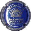 Capsule Boulard Raymond Bleu et or, contour strié