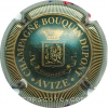 Capsule Bouquin Dupont Vert foncé et or, contour strié