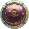 Capsule Bouvet Guy Bordeaux et or, contour strié