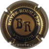 Capsule Boyer Rouilliere Noir et or, stries fines