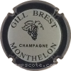 Capsule Brest Gill Contour noir, lettres noires