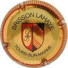 Capsule Brisson Lahaye Or et rouge, contour strié