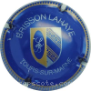 Capsule Brisson Lahaye Bleu et or, contour strié