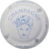 Capsule Arlette (La fée d') Visage blanc et bleu, lettres fines