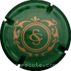Capsule Carre Serge Vert et or