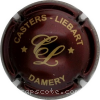 Capsule Casters-Liebart Bordeaux foncé et or