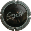 Capsule Cazals Noir, contour strié, lettres blanches