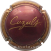 Capsule Cazals Bordeaux foncé, contour strié 