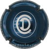 Capsule Cez Damien Bleu marine et lettres argent, D dans C